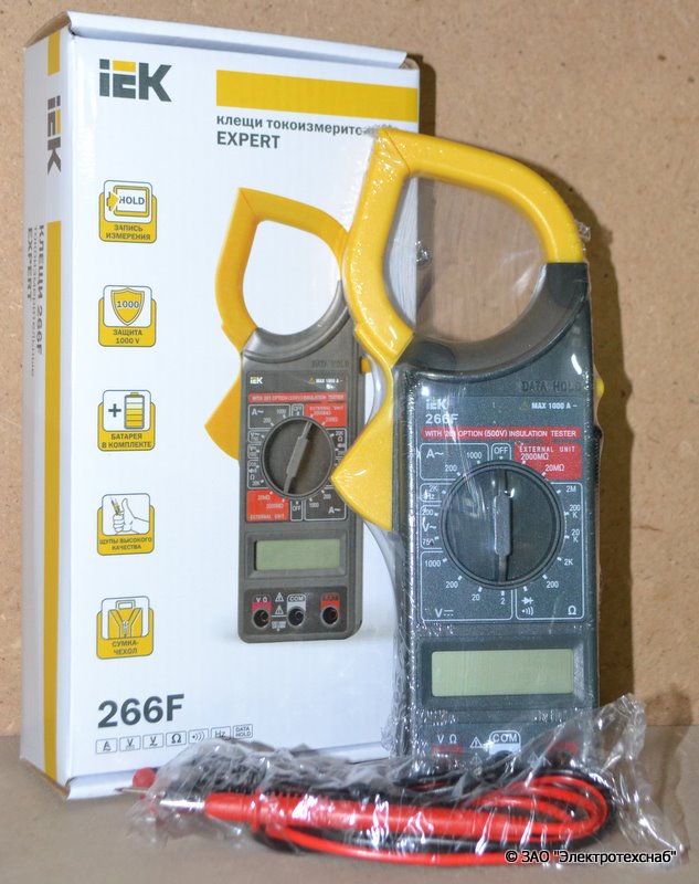 картинка Токоизмерительные клещи Expert 266С IEK от магазина Электротехника