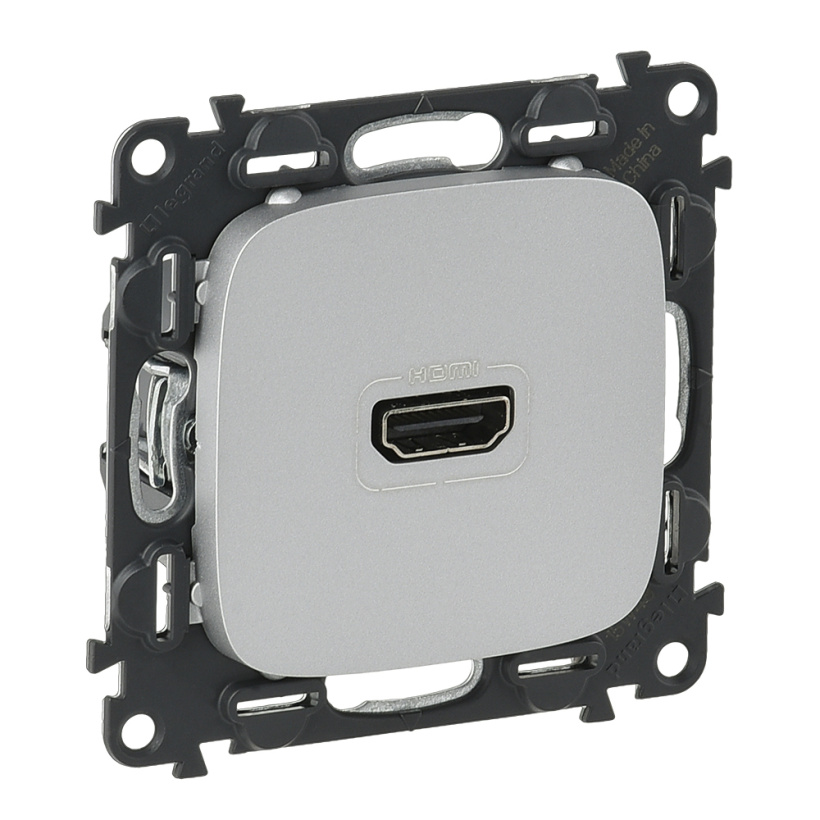 картинка Розетка 1-я HDMI СУ механизм Алюминий  Valena Allure от магазина Электротехника