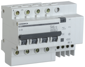 картинка Диф.автомат АД14 4Р 10А 30мА GENERICA от магазина Электротехника