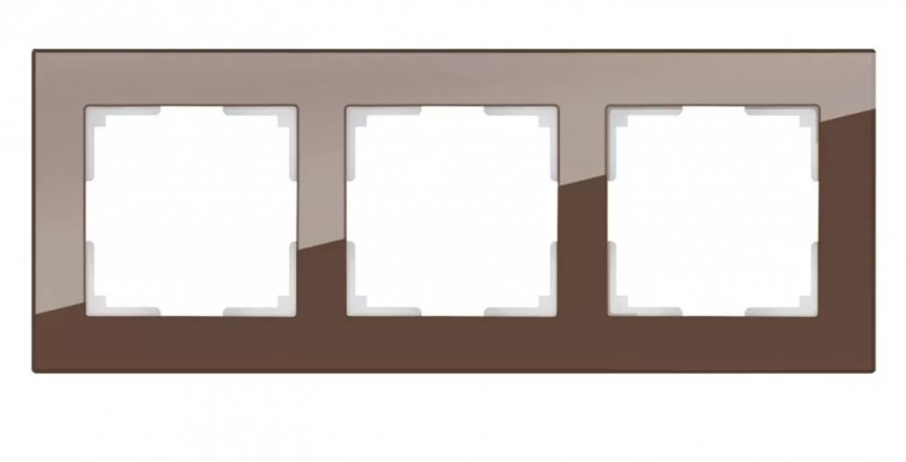 картинка Рамка 3-пост. мокко (стекло) Favorit  от магазина Электротехника