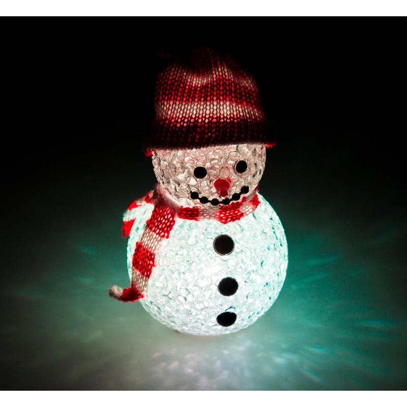 картинка Фигура LED "Снеговик" 10см, RGB Neon-Night от магазина Электротехника