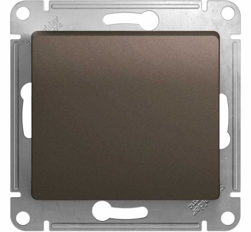 картинка Выключатель 1-кл. 10А СУ механизм шоколад  Glossa от магазина Электротехника