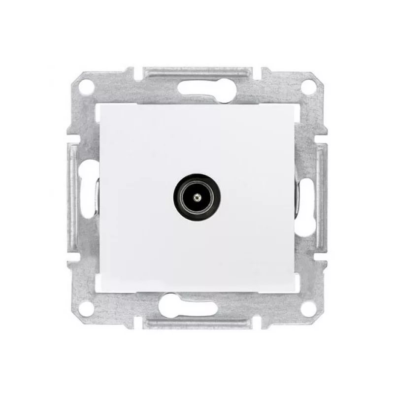 картинка Розетка TV оконечная 1дБ белая Sedna от магазина Электротехника