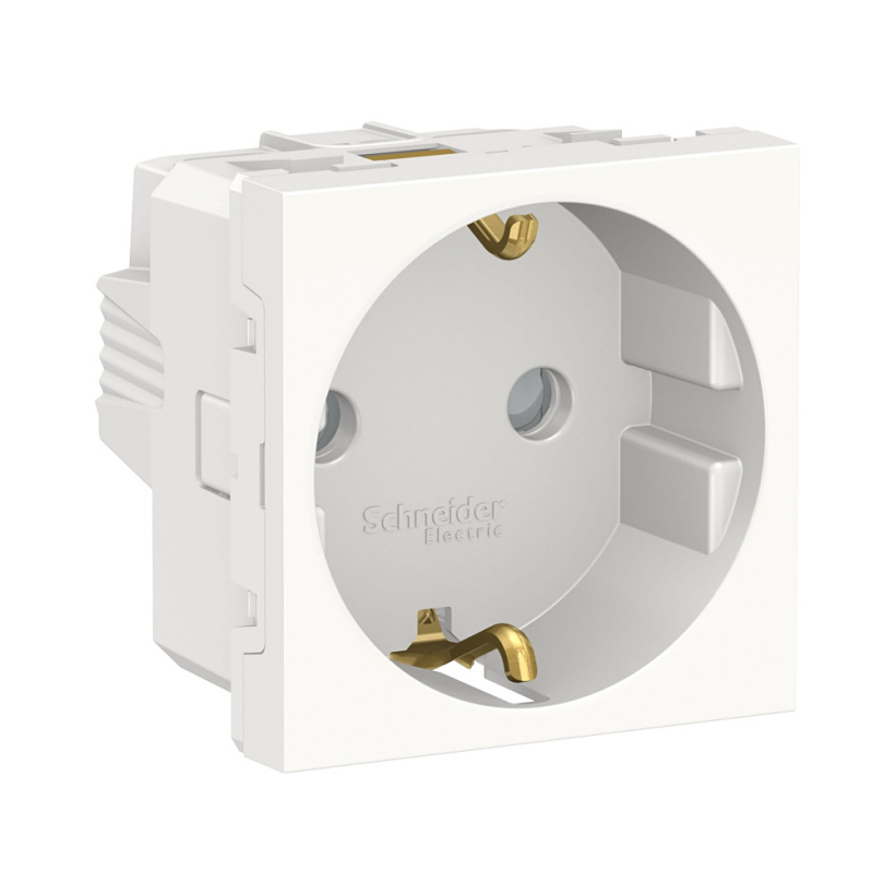 картинка Розетка 1-я 2P+E 16А СУ шторки белый UNICA MODULAR от магазина Электротехника