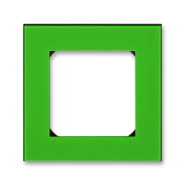 картинка Рамка 1-пост. зелёный/дымчатый чёрный LEVIT от магазина Электротехника