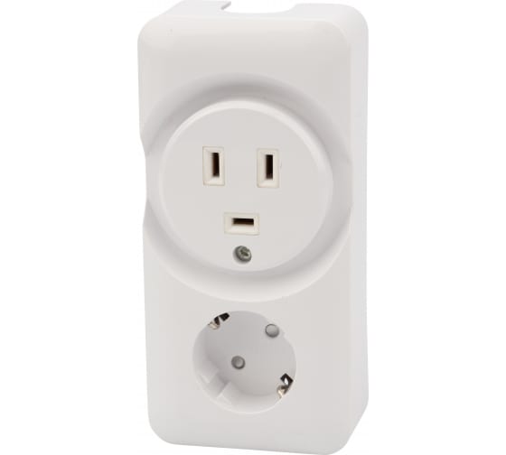 картинка Розетка 2-я 2Р+РЕ ОУ РШ+Евро 32А+16A 250В для электроплиты белая Rexant от магазина Электротехника