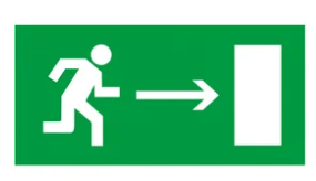 картинка Знак 200х100мм направление к эвакуационному выходу направо TDM от магазина Электротехника