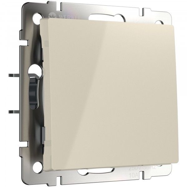 картинка Кнопка звонка 10А СУ слоновая кость  Werkel от магазина Электротехника