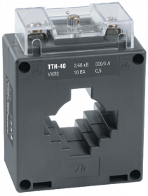 картинка Трансформатор тока ТТИ-40  300/5А 10ВА  класс 0,5  ИЭК от магазина Электротехника