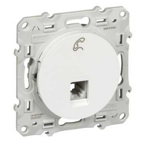 картинка Розетка 1-я RJ12 механизм белый ODACE  !!! от магазина Электротехника