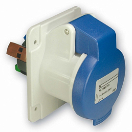 картинка Розетка прямая 16A 2P+E СУ 220В IP44 быстрозажимные клеммы Schneider Electric от магазина Электротехника