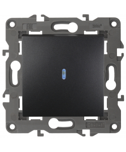 картинка Выключатель 1-кл. с подсветкой авт. клем антрацит Elegance ЭРА от магазина Электротехника