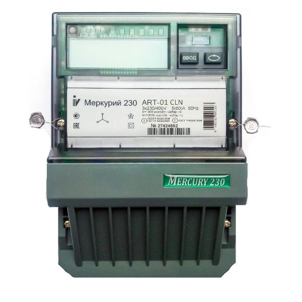 картинка Счетчик э/энергии 3-фазн. Меркурий 230АRT-01 CLN (5-60А) от магазина Электротехника