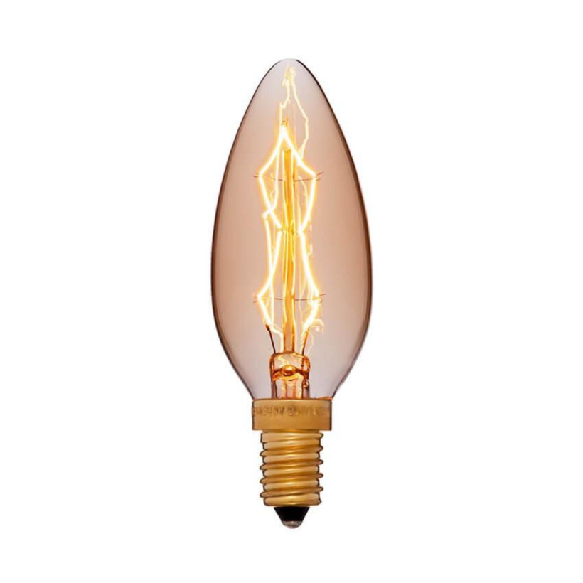 картинка Лампа ЛОН  3Вт IL-N-C35-3/RED-FLAME/E14/CL свеча "эффект пламени" прозрачная декоративная Uniel от магазина Электротехника