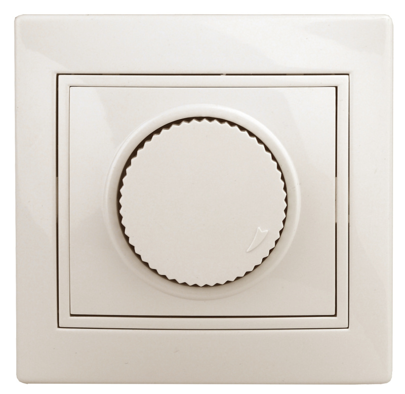 картинка Светорегулятор поворотный 600Вт С/У, сл. кость Intro Plano от магазина Электротехника