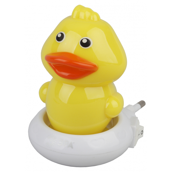 картинка Ночник 0,5W "Утёнок" LED 220V желтый, с выключателем ЭРА от магазина Электротехника