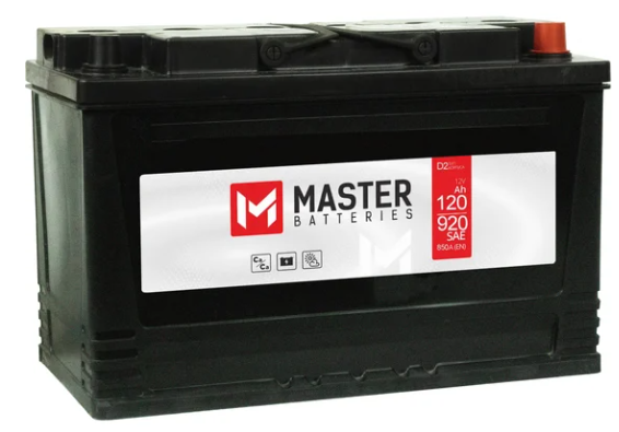 картинка Аккумуляторная батарея 120Ah R+ MASTER BATTERIES от магазина Электротехника