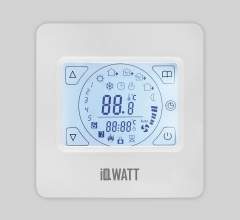 картинка Программируемый терморегулятор IQ THERMOSTAT TS белый (с сенсорным дисплеем) от магазина Электротехника