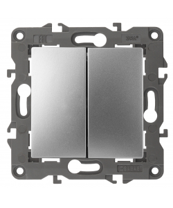 картинка Переключатель 2-кл. авт. клем алюминий Elegance Эра от магазина Электротехника