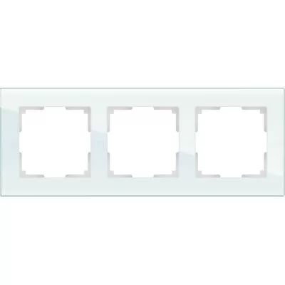 картинка Рамка 3-пост. натуральное стекло Favorit  от магазина Электротехника