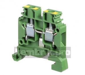 картинка Клемма винтовая D6/8.P 6мм.кв. земля  от магазина Электротехника