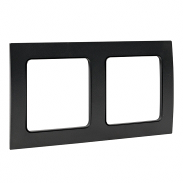картинка Рамка 2-пост. черный Стокгольм от магазина Электротехника