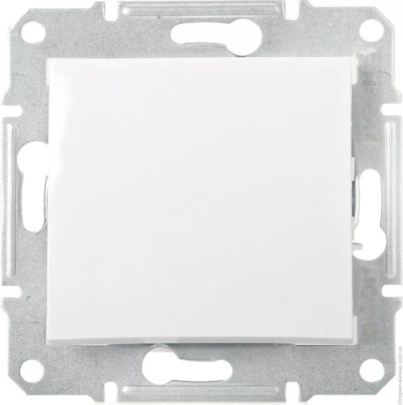 картинка Переключатель 1-кл. 10А СУ механизм белый Sedna от магазина Электротехника