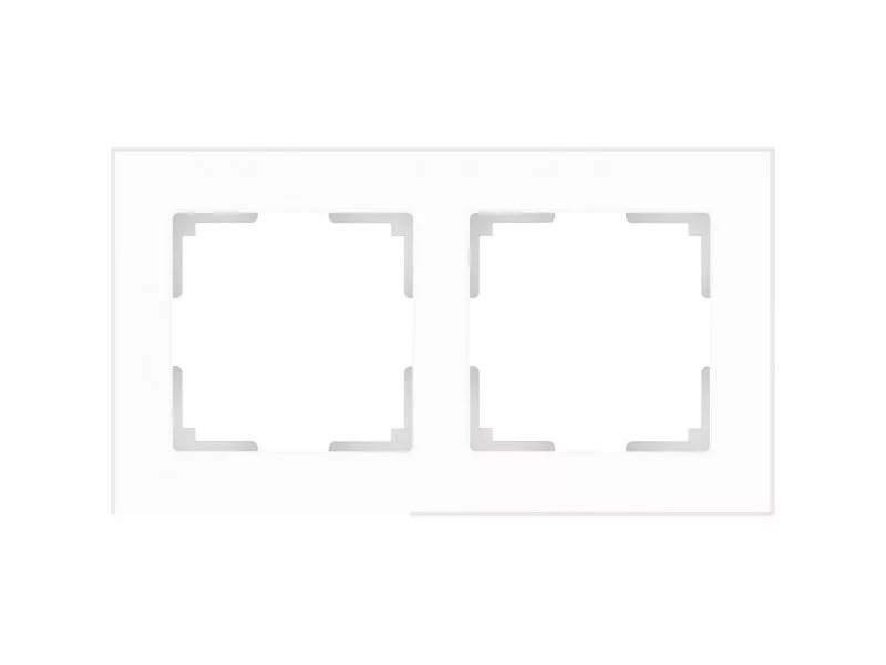 картинка Рамка 2-пост. белая (стекло) Favorit  от магазина Электротехника