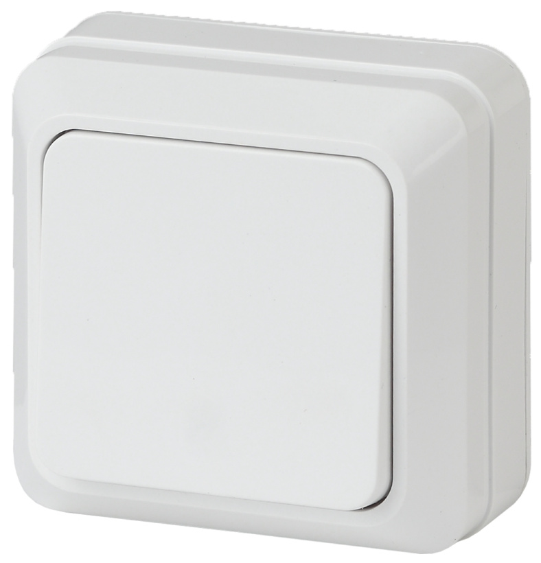 картинка Выключатель 1-кл. O/У, белый Intro Quadro от магазина Электротехника