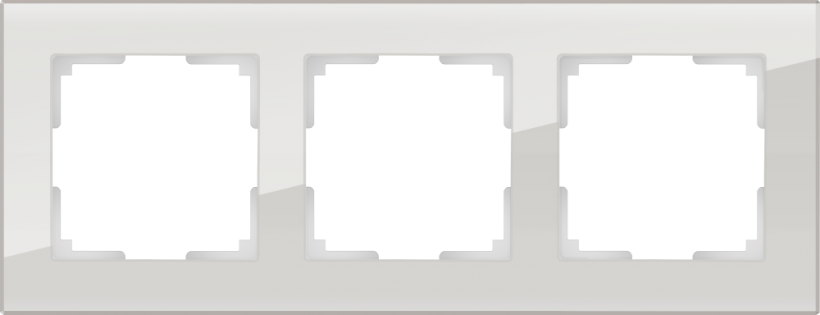 картинка Рамка 3-пост. дымчатая (стекло) Favorit  от магазина Электротехника