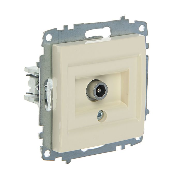 картинка Розетка TV проходная Крем( кр упак 12шт) Cosmo от магазина Электротехника