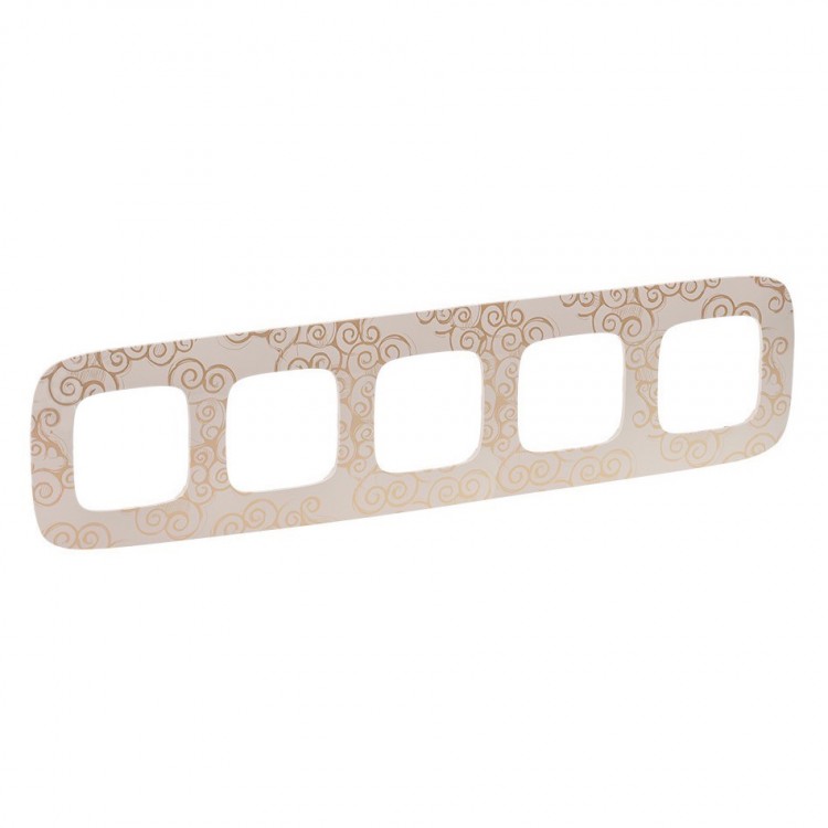 картинка Рамка 5-пост. универсальная Нарцисс золото Valena ALLURE от магазина Электротехника