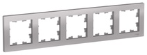 картинка Рамка 5-пост. алюминий ATLAS DESIGN от магазина Электротехника