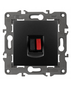 картинка Розетка 1-я аудио антрацит Elegance Эра от магазина Электротехника