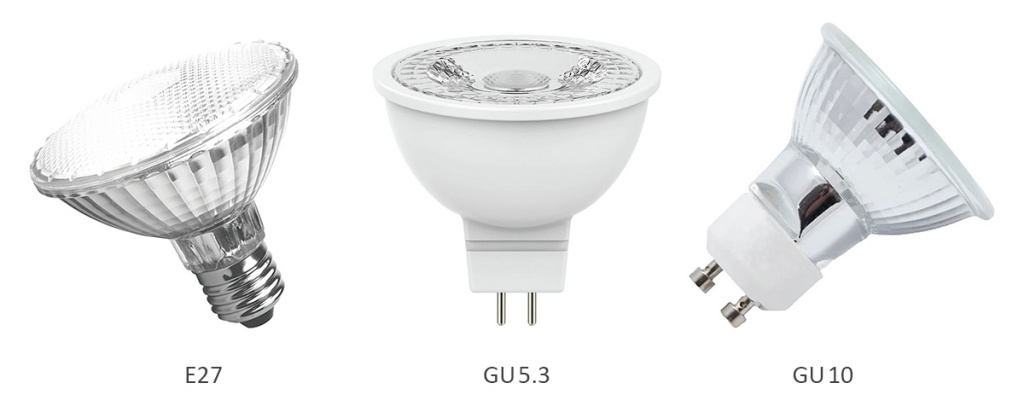 Лампы с цоколем E27, GU-5.3, GU-10